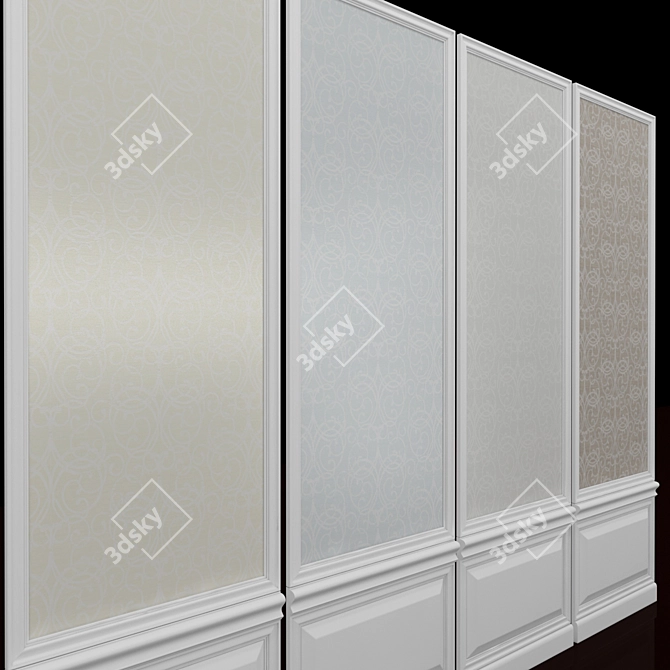 Elegant Montage Wallpaper Collection 3D model image 2
