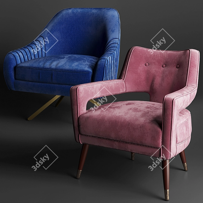 Modern Swivel Chair - Deephouse 3D model image 1