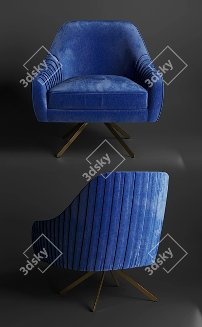 Modern Swivel Chair - Deephouse 3D model image 2