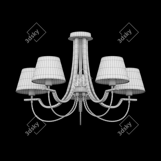 Freya Felisa Chandelier: Elegant Lighting Solution 3D model image 2