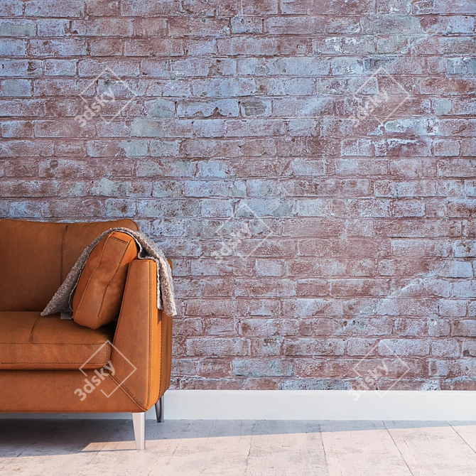 Title: Seamless HD Textured Brick Wall 3D model image 2