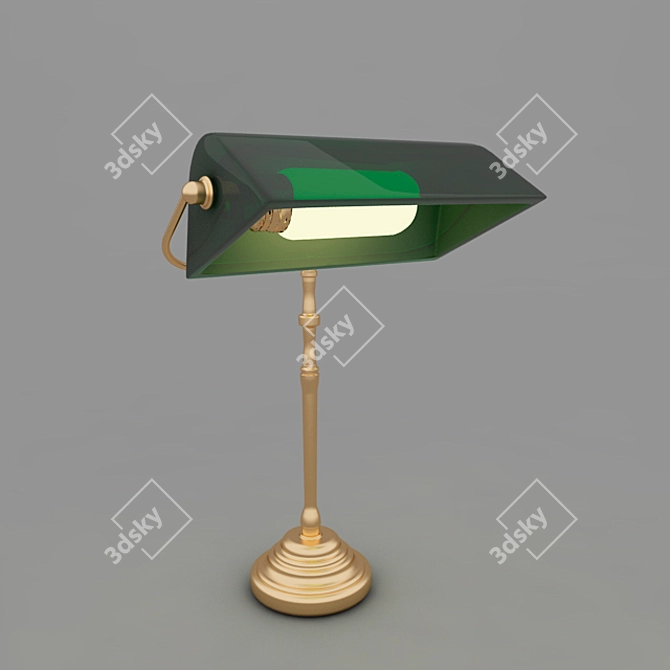 Aguacate Glow: Classic Table Lamp 3D model image 2