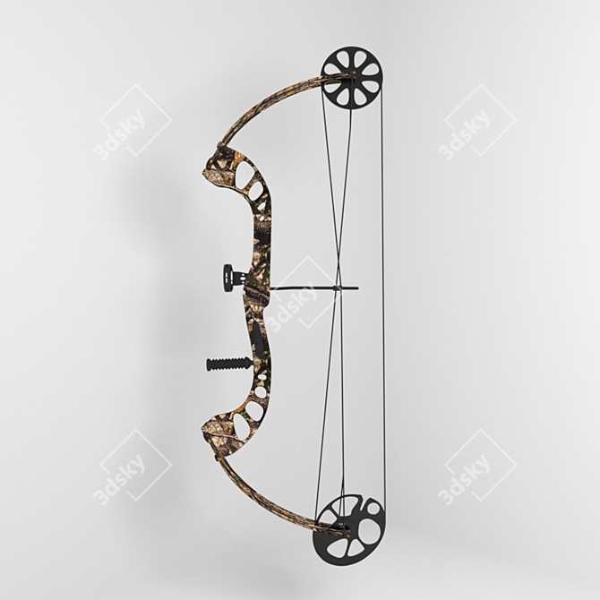 Hunter's Compound Bow 3D model image 2