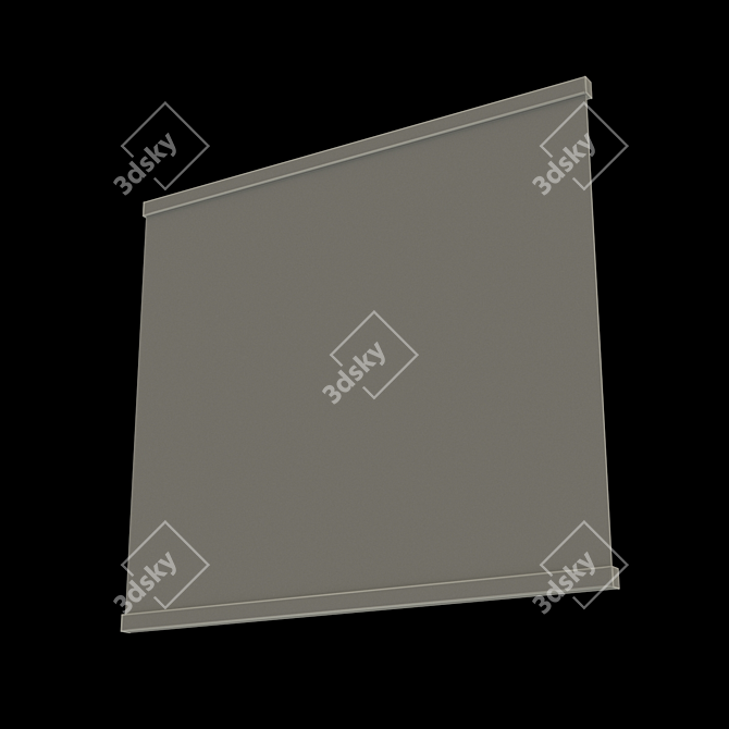 Radiant Patterns Glass Panel 3D model image 2