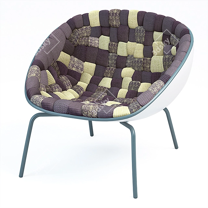 Amable Designer Lounge Chair by Paola Lenti 3D model image 1