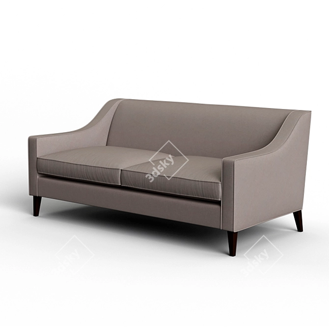 Elegant Valerie Sofa: Luxurious Comfort 3D model image 1