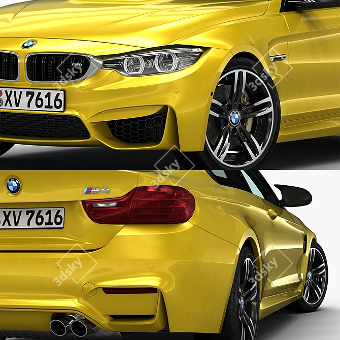 BMW M4: High-Definition 3D Model 3D model image 3