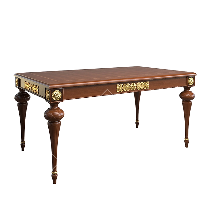 Master Collection Extendable Table 3D model image 1