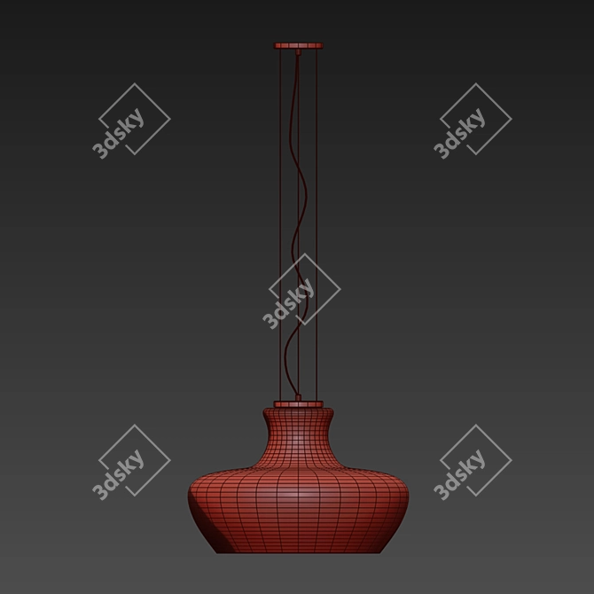 ALADINO SP1 Pendant Lamp: Ideal Lux D45 Azzurro 3D model image 2