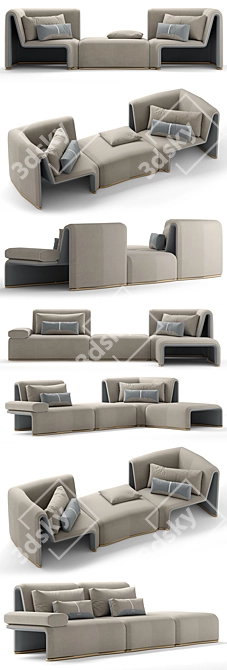 Elegance in Comfort: My Design Sofa 3D model image 2