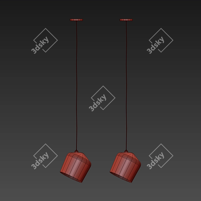 Innolux Pasila Pendant Light: 21cm, Black 3D model image 2