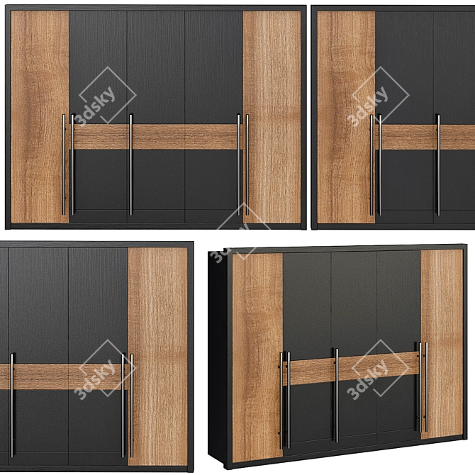 Sleek Wardrobe Style for You 3D model image 1