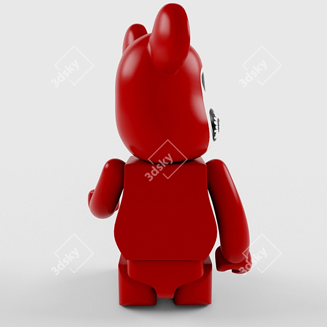 Bearbrick Series 36: 28cm Tall Plastic Figure 3D model image 2