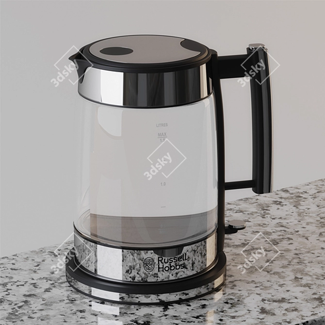 Glass Electric Kettle & Coffee Maker 3D model image 3