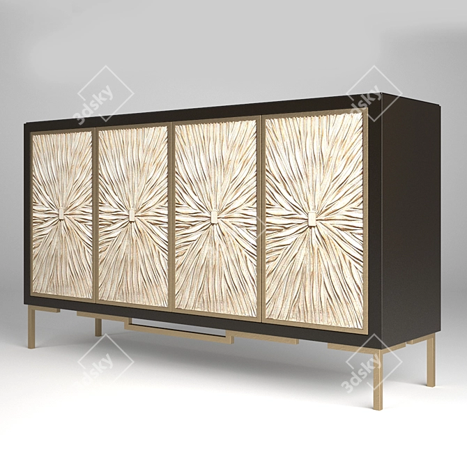 Stylish Garda Decor Dresser  3D model image 2