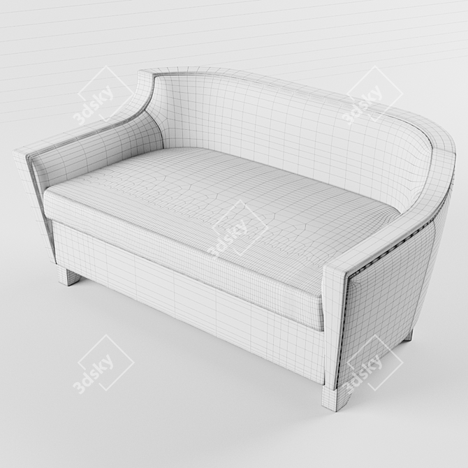 Milano Collection Acquamarina Sofa: Elegant Design & Comfort 3D model image 3