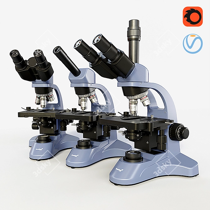 Levenhuk Microscopes: Advanced Tools for Home and Lab 3D model image 1