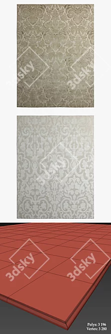 Elegant Fayette Rugs Collection 3D model image 3