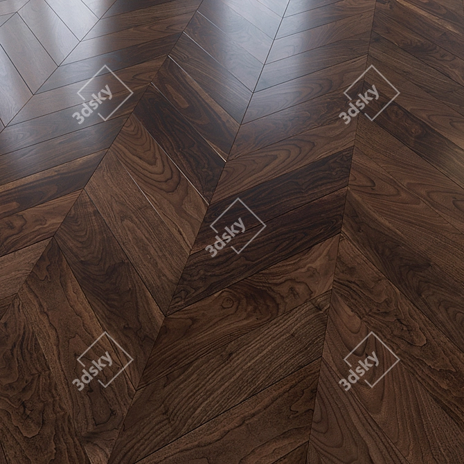 Coswick American Walnut Classic Parquet 3D model image 2