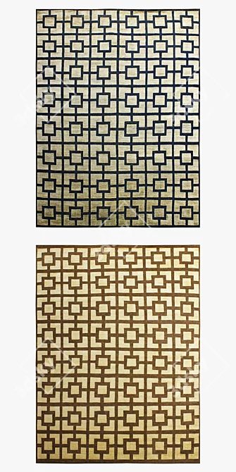 Nixon Rugs Collection - Ice, Natural, Denim 3D model image 2