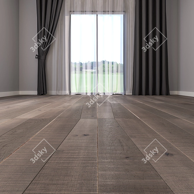 Sangimigliano Parquet: 3D Model with Multiple Textures 3D model image 2