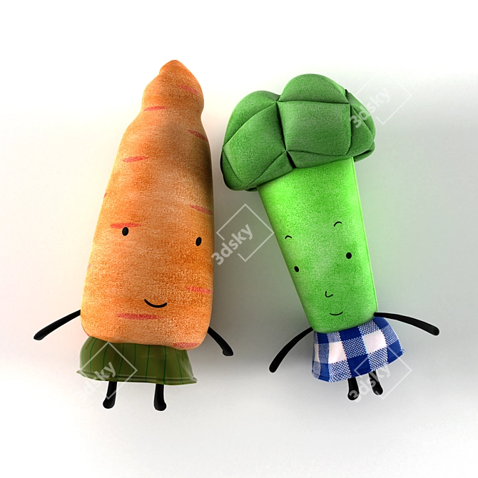Vibrant Veggie Play Set 3D model image 2