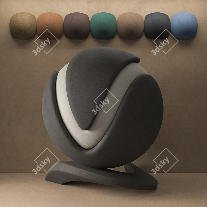 Luxurious Suede Material Set 3D model image 2