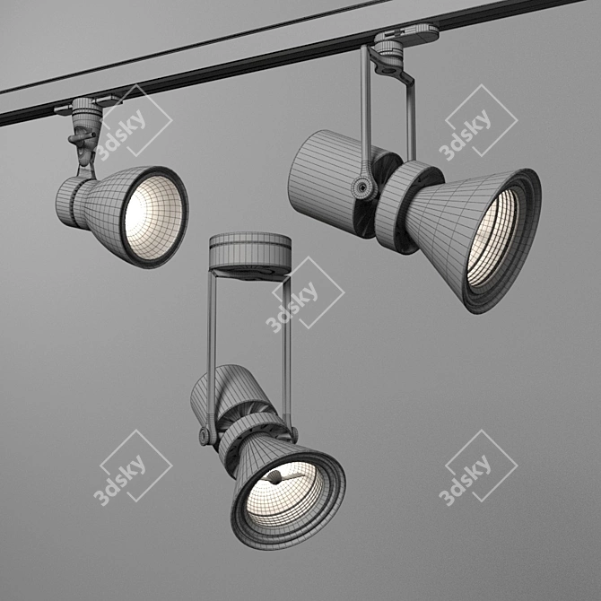 Modern Track Lights for Stylish Interiors 3D model image 2