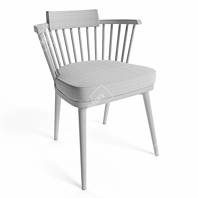 Modern Jonas Armchair 3D model image 3