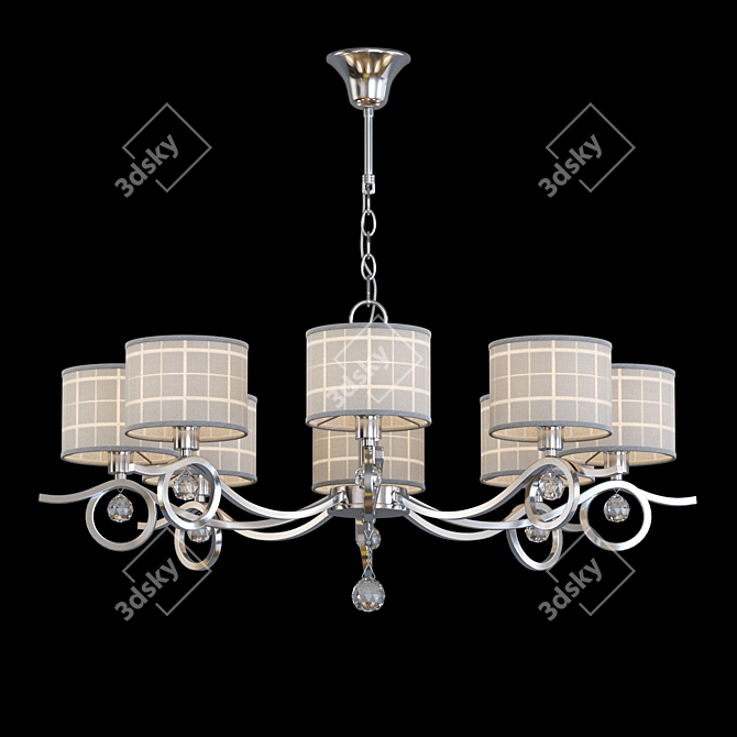 Freya Bertrand Chandelier - Elegant Lighting Fixture 3D model image 1