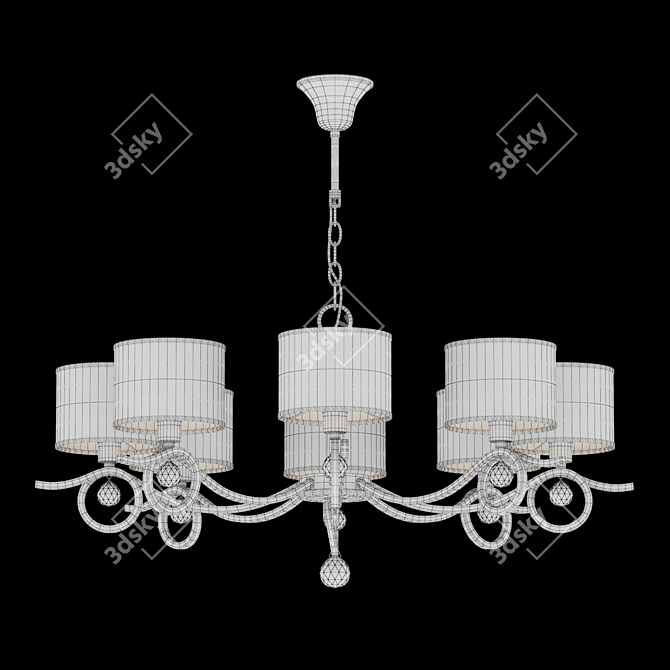Freya Bertrand Chandelier - Elegant Lighting Fixture 3D model image 2