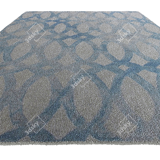 Rainier Dye Wool Rug 3D model image 2