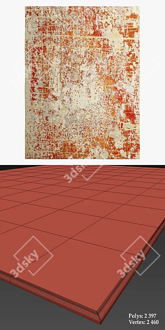 Fayette Scratch Rugs Collection 3D model image 3