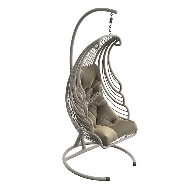 Elevate your relaxation: Suspended Chair 3D model image 1