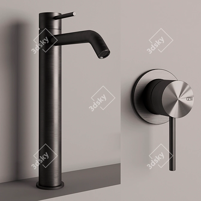 Gessi 316 FLESSA: Timeless Elegance for Your Bathroom 3D model image 2