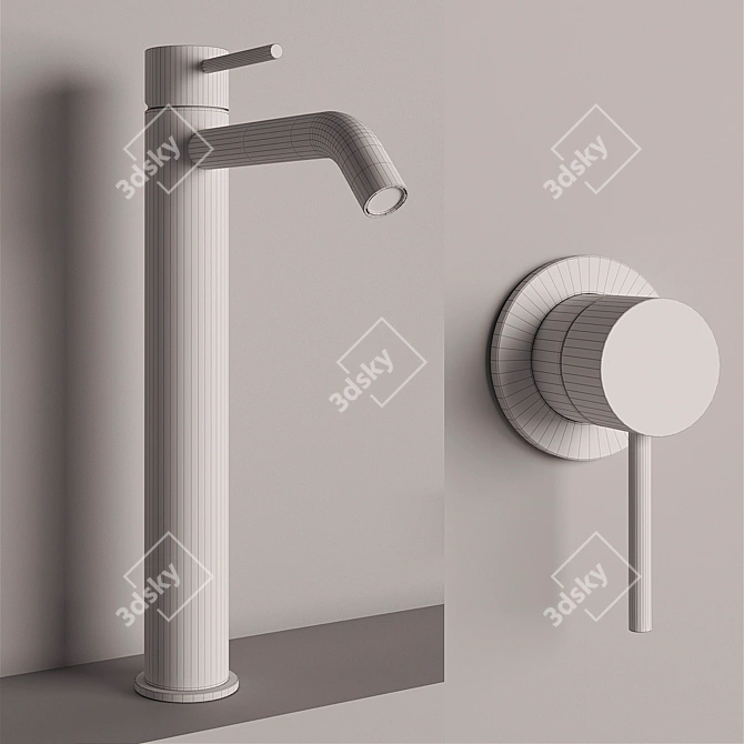Gessi 316 FLESSA: Timeless Elegance for Your Bathroom 3D model image 3