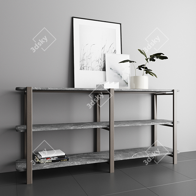 Sleek Marble Shelving: Alaka RETEGUI 3D model image 1