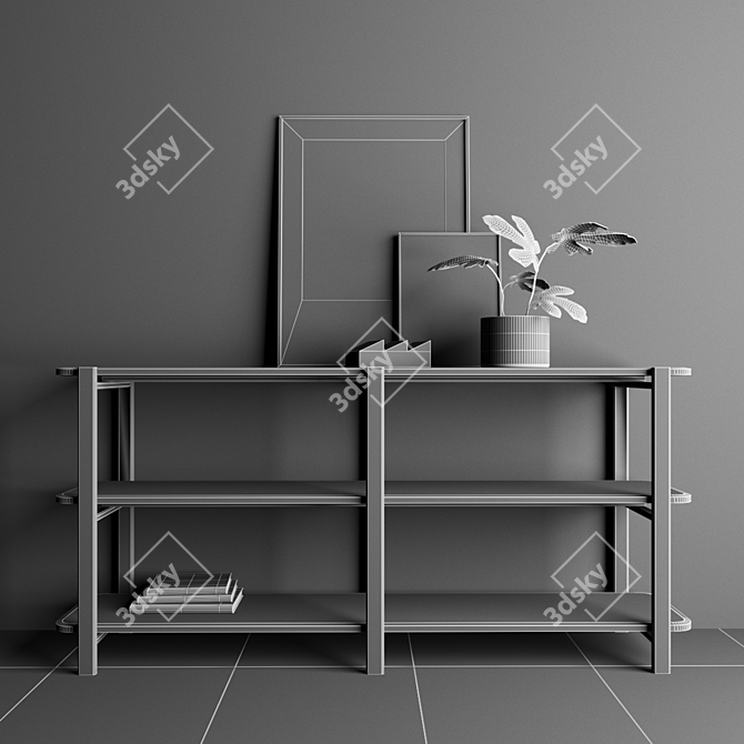 Sleek Marble Shelving: Alaka RETEGUI 3D model image 2