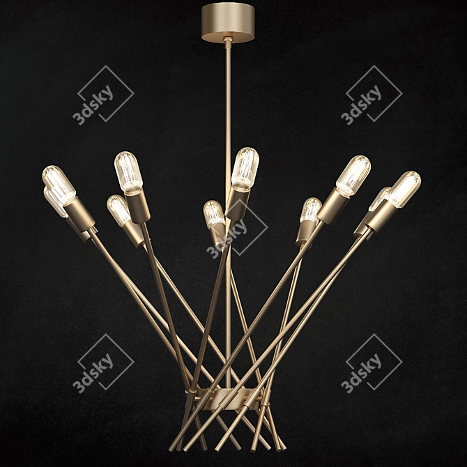 Elegance Refined: WEBSTER Chandelier 3D model image 1