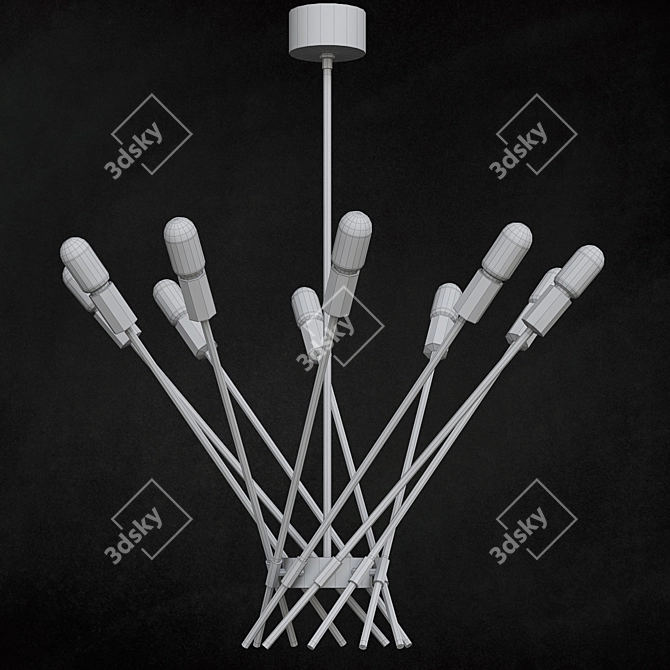 Elegance Refined: WEBSTER Chandelier 3D model image 2