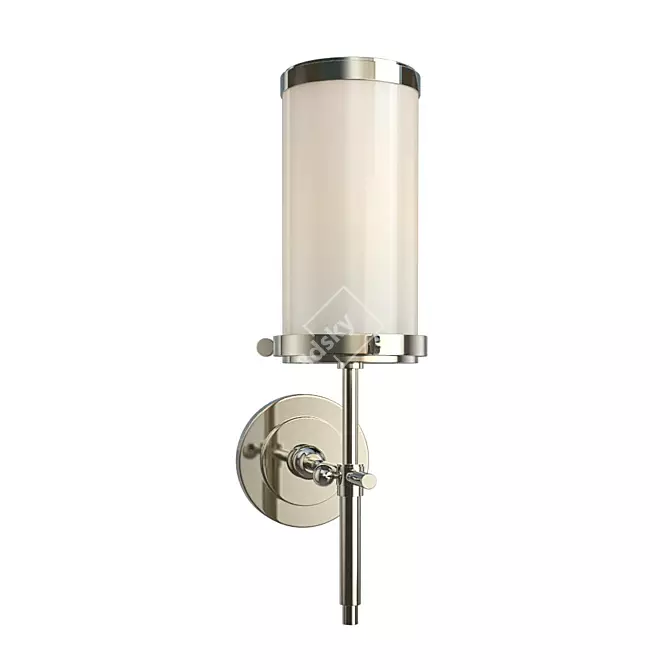 Bryant Bath Sconce: Elegant Polished Nickel Design 3D model image 1