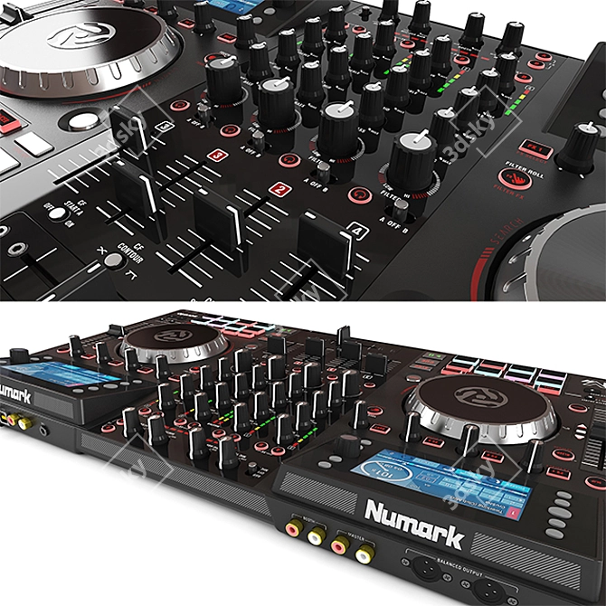 Numark NV II DJ Controller 3D model image 2