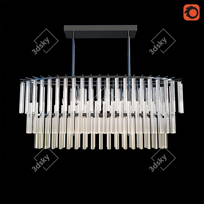 Modern Nessa Chandelier 3D model image 1