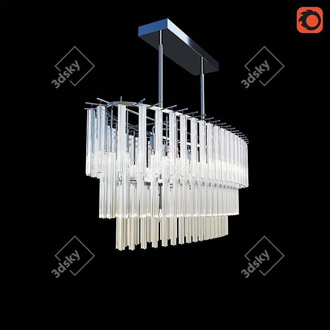 Modern Nessa Chandelier 3D model image 2