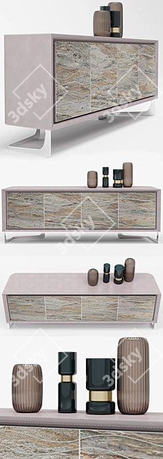 Luxury Azimut Cabinet 3D model image 2