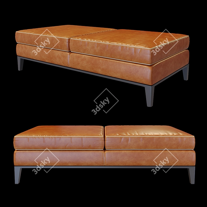 Sleek Design Baxter GODARD Bench 3D model image 1