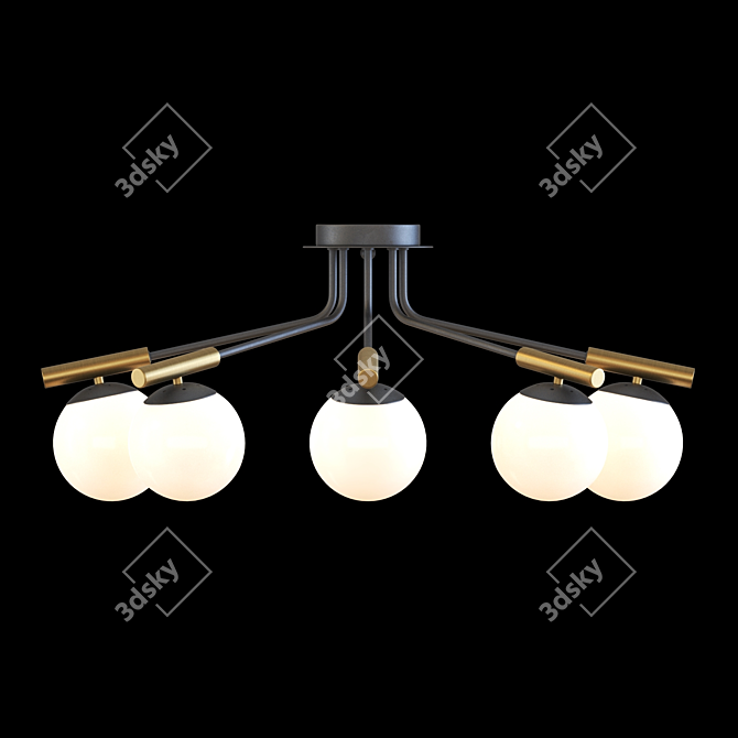 Freya Paolina Ceiling Light FR5011CL-08B 3D model image 1