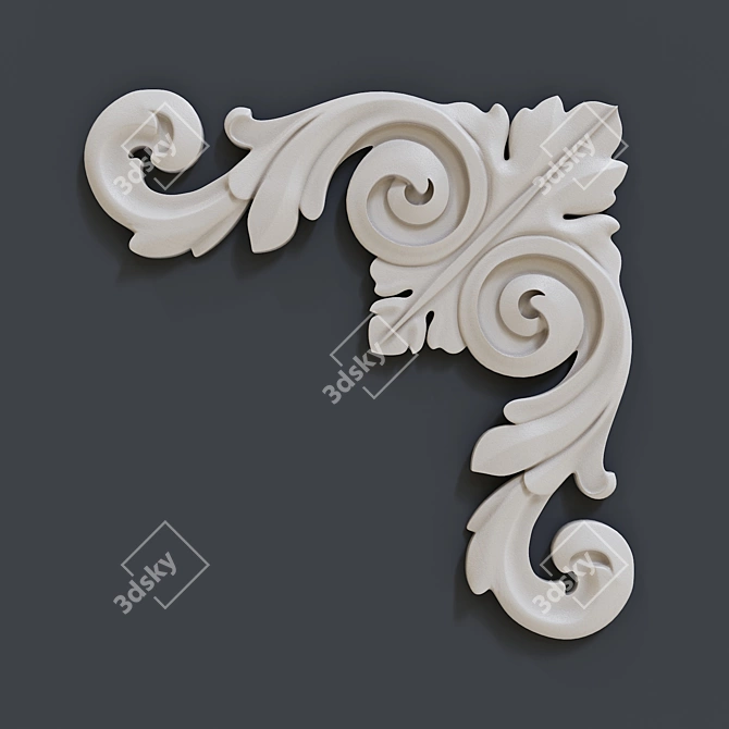 Carved Overlay 3D model image 1