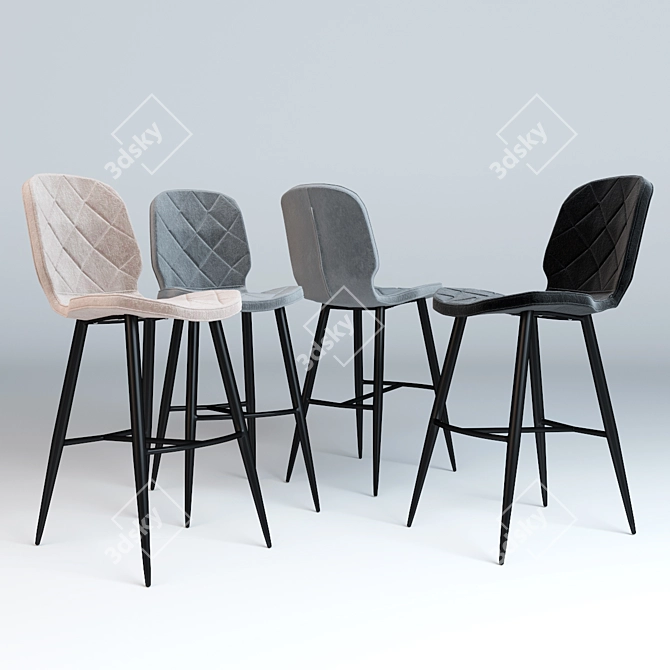 Concepto Diamond Barstool 3D model image 1