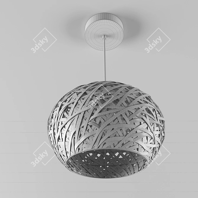 Suspended Nest Lamp - Modern and Stylish 3D model image 3